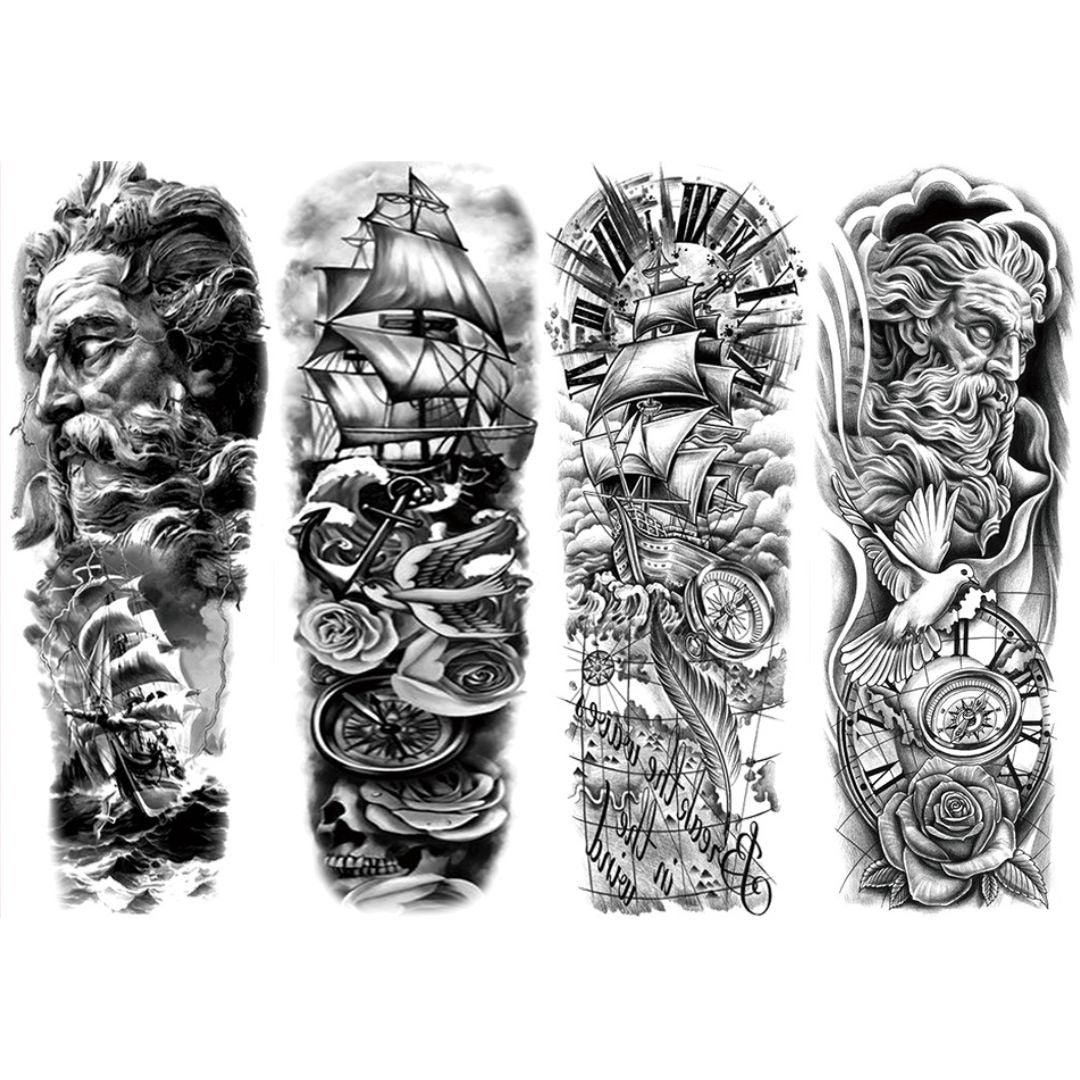 קעקועים זמניים ריאליסטיים ל-14 ימים