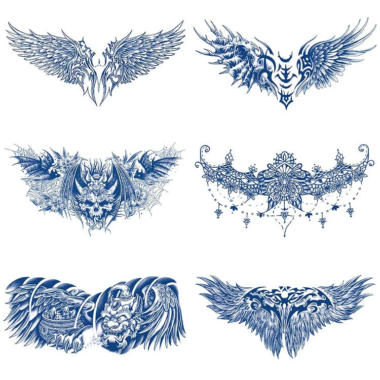 קעקועים זמניים ריאליסטיים ל-14 ימים