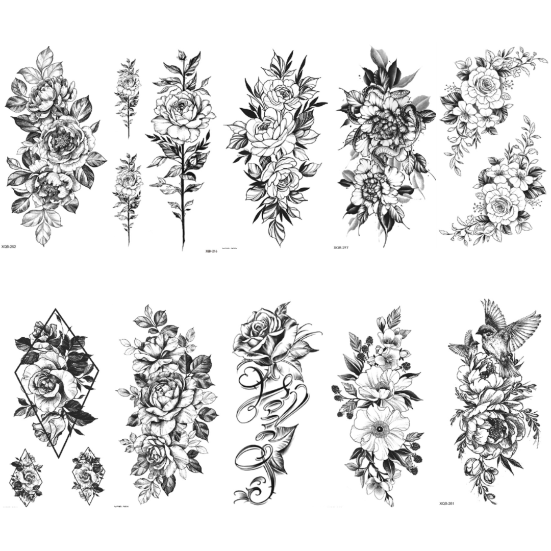 קעקועים זמניים ריאליסטיים ל-14 ימים